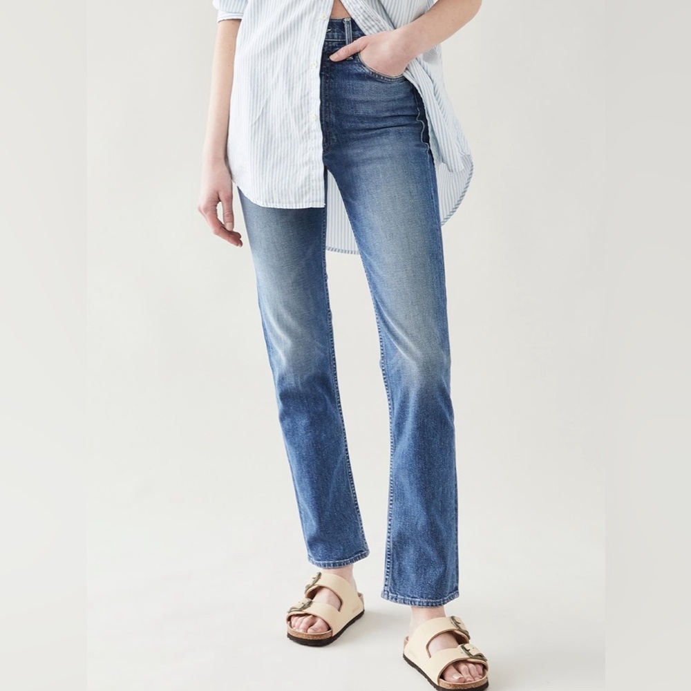 MOTHER High Waisted Rider Skimp Jeans. Size 25